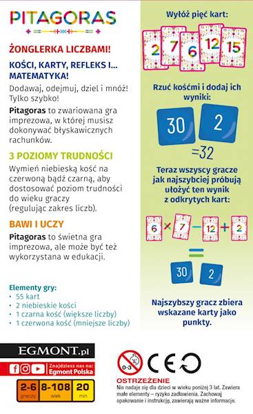 0394 EGMONT GRA PLANSZOWA PITAGORAS