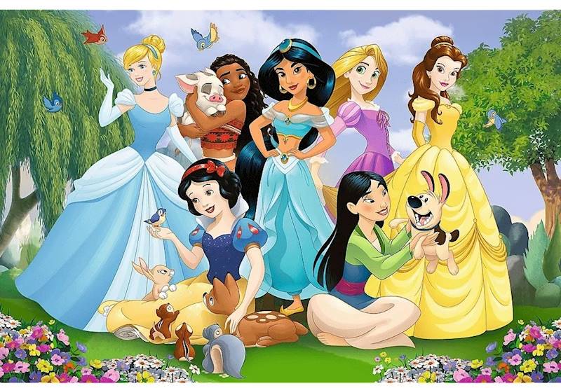 0196 PUZZLE 104 ELE DISNEY KSIĘŻNICZKI SUPER SHAPE XL