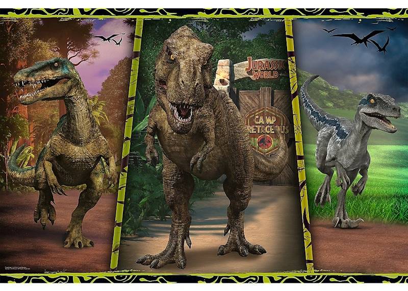 0202 PUZZLE 104 EL DINOZAURY JURASSIC SUPER SHAPE