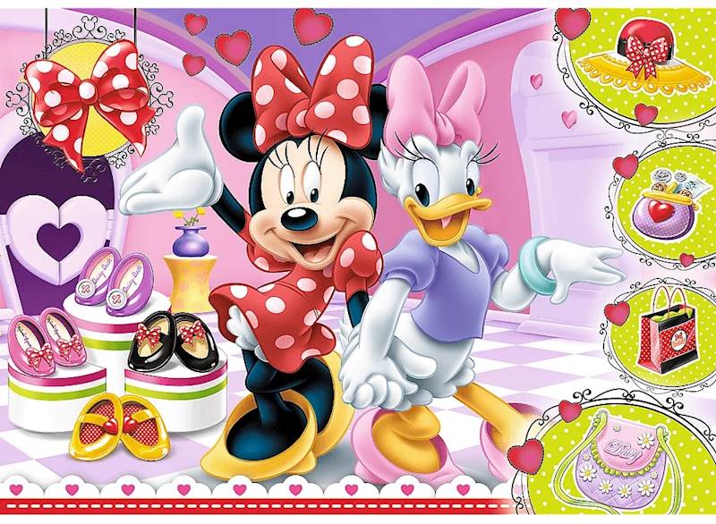 8206 PUZZLE 100 EL TREFL MYSZKA MINNIE I BŁYSKOTKI