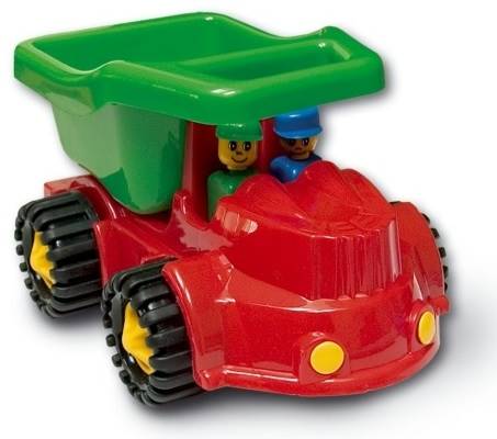 0628 DUŻY SAMOCHÓD JEEP WYWROTKA + FIGURKI
