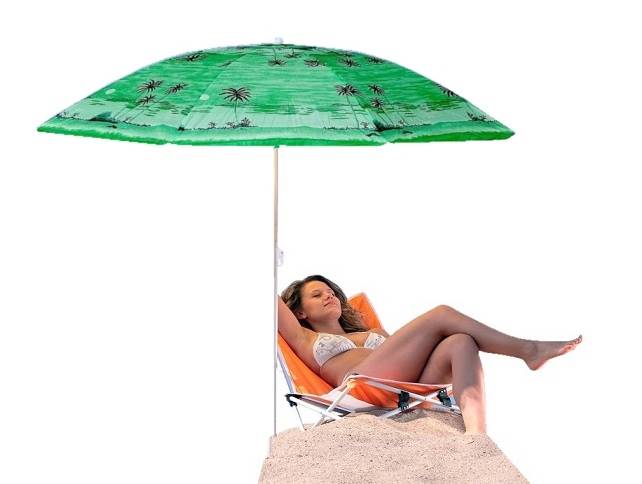 0679 DUŻY KOLOROWY PARASOL PLAŻOWY OGRODOWY