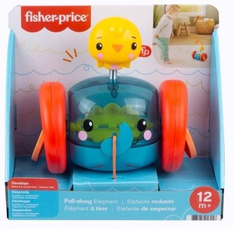 6256 FISHER PRICE SŁONIK DO CIĄGNIĘCIA