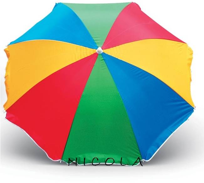 2784 DUŻY KOLOROWY PARASOL PLAŻOWY OGRODOWY