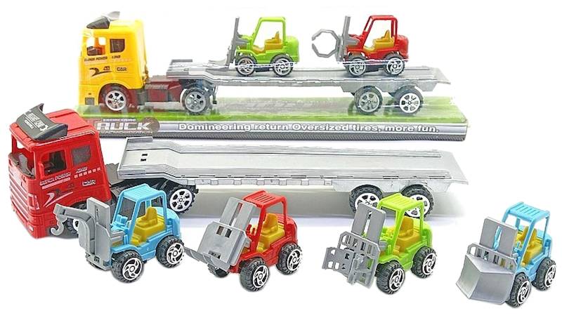 3369 AUTO LAWETA Z NAPĘDEM + 2 POJAZDY BUDOWLANE