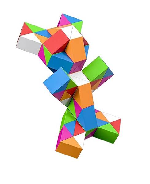 4641 UKŁADANKA 48el KOSTKA MAGICZNY WĄŻ MAGIC CUBE