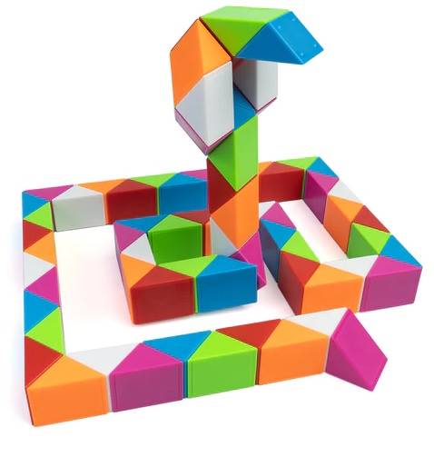 4641 UKŁADANKA 48el KOSTKA MAGICZNY WĄŻ MAGIC CUBE