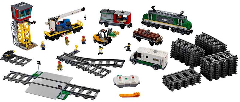60198 KLOCKI LEGO CITY ELEKTRYCZNY POCIĄG TOWAROWY