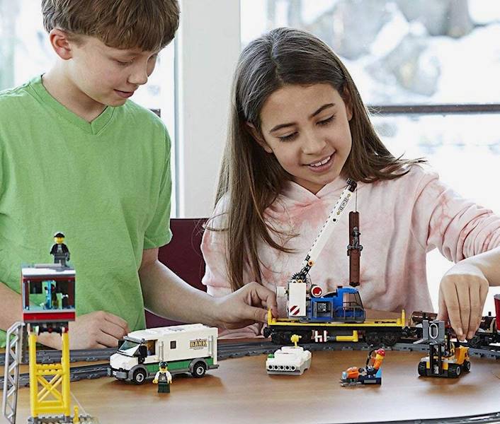 60198 KLOCKI LEGO CITY ELEKTRYCZNY POCIĄG TOWAROWY