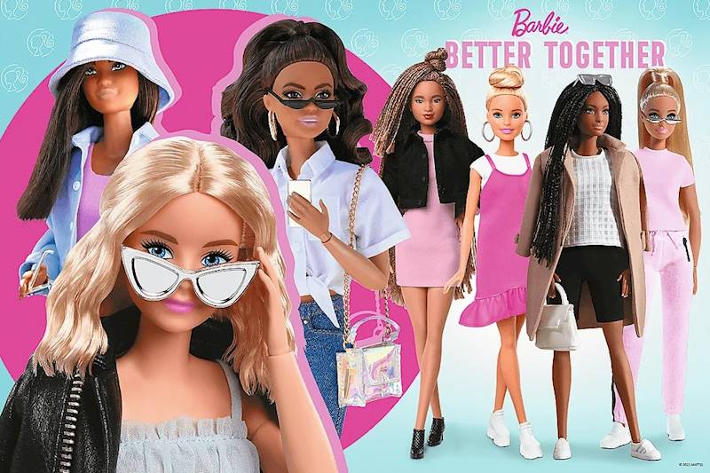 4191 PUZZLE 160 ELEMENTÓW BARBIE I JEJ ŚWIAT TREFL