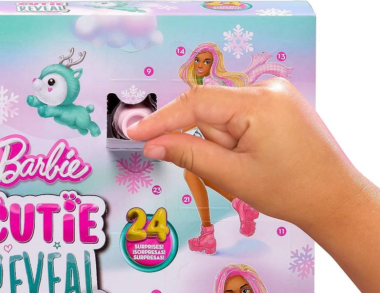 7586 LALKA BARBIE KALENDARZ ADWENTOWY + AKCESORIA