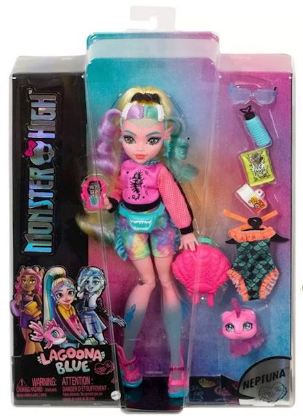9798 LALKA MONSTER HIGH LAGOONA BLUE + AKCESORIA