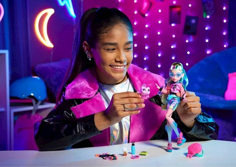 9798 LALKA MONSTER HIGH LAGOONA BLUE + AKCESORIA