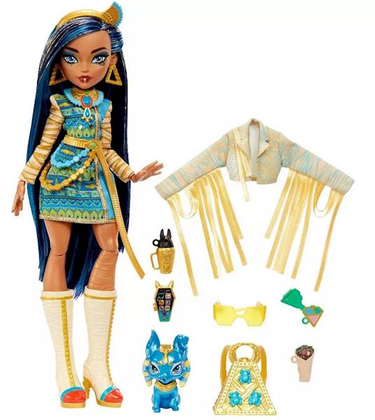 9835 LALKA MONSTER HIGH CLEO DE NILE+ AKCESORIA 