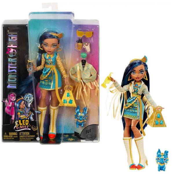 9835 LALKA MONSTER HIGH CLEO DE NILE+ AKCESORIA 