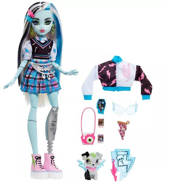 9781 LALKA MONSTER HIGH FRANKIE STEIN + AKCESORIA