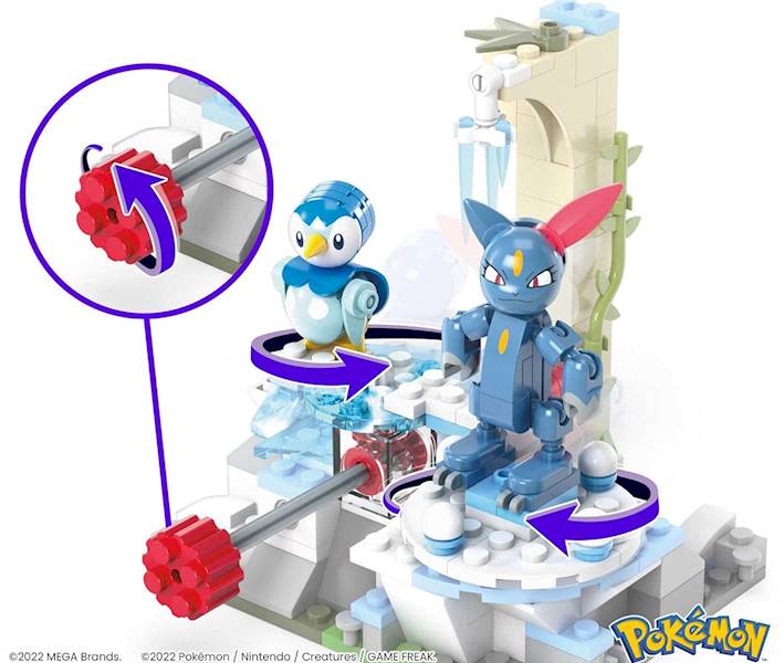 7841 KLOCKI MEGA POKEMON ŚNIEŻNY DZIEŃ PIPLUPA