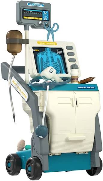 1045 WÓZEK LEKARSKI MEDYCZNY + AKCESORIA LEKARZ