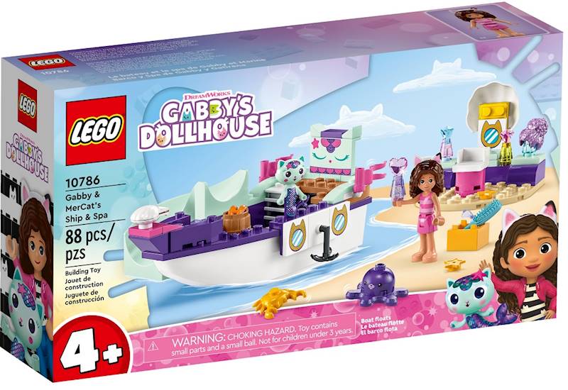 10786 LEGO KOCI DOMEK GABI STATEK I SPA SYRENKOTKI 