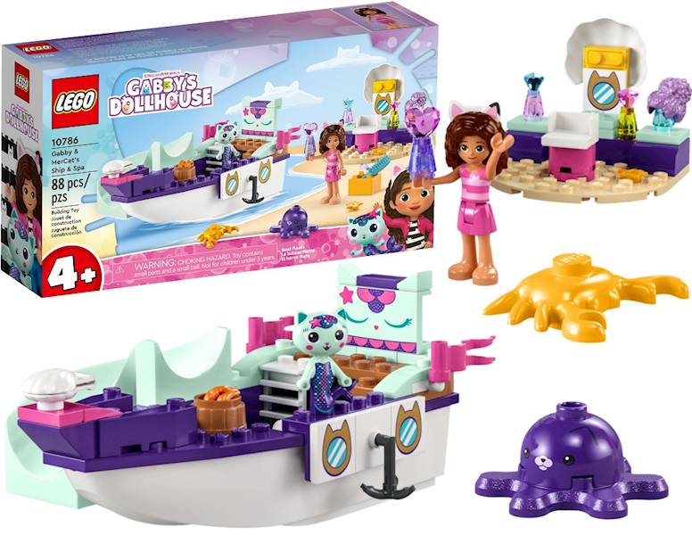 10786 LEGO KOCI DOMEK GABI STATEK I SPA SYRENKOTKI 