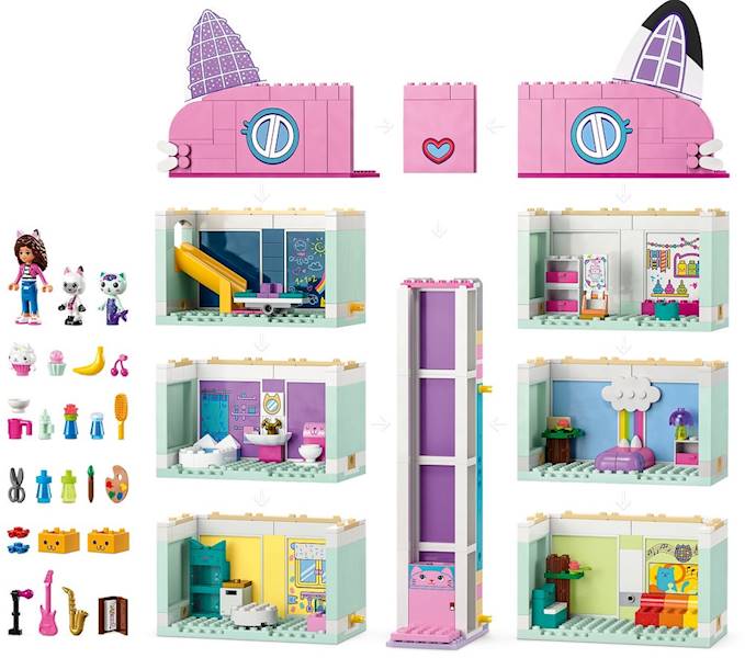 10788 KLOCKI LEGO KOCI DOM GABI MAGICZNY DOM GABI