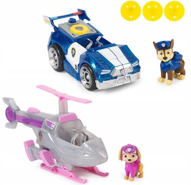 7548 PSI PATROL POJAZDY CHASE I SKYE + FIGURKI 