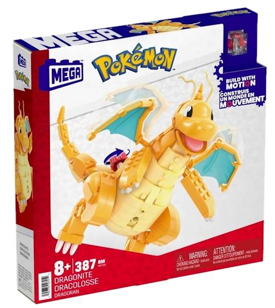 7919 KLOCKI 387ele  MEGA POKEMON DRAGONITE