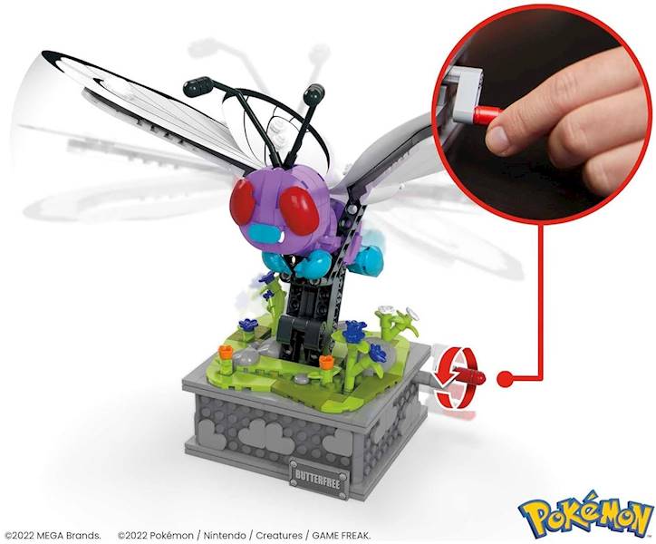 7865 KLOCKI 582ele MEGA POKEMON BUTTERFREE