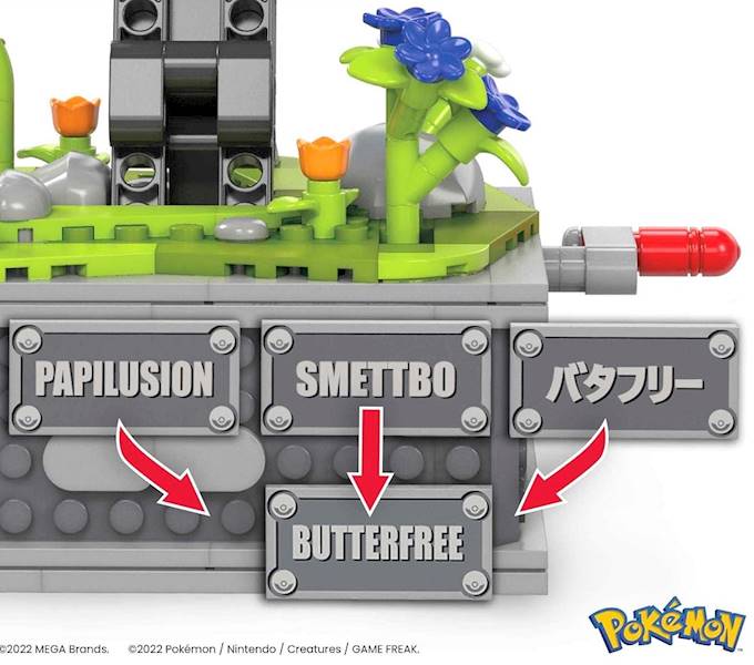 7865 KLOCKI 582ele MEGA POKEMON BUTTERFREE
