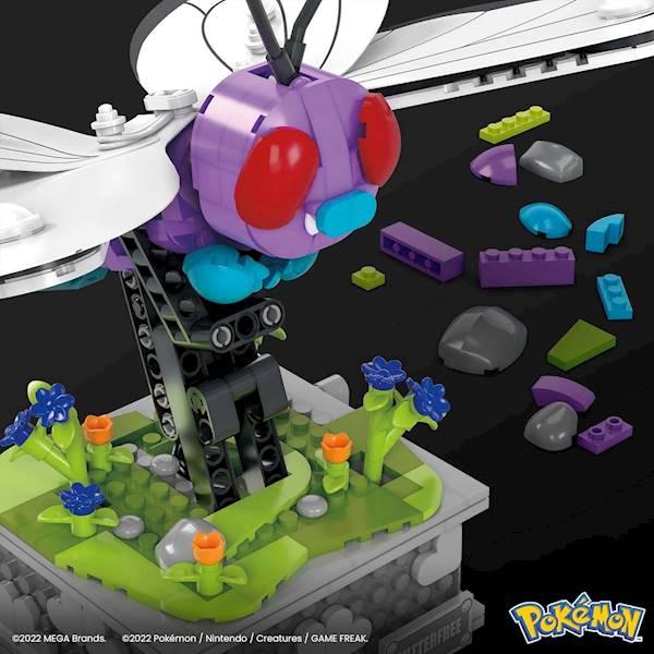 7865 KLOCKI 582ele MEGA POKEMON BUTTERFREE