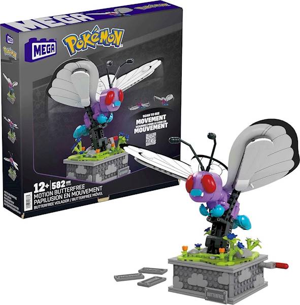 7865 KLOCKI 582ele MEGA POKEMON BUTTERFREE