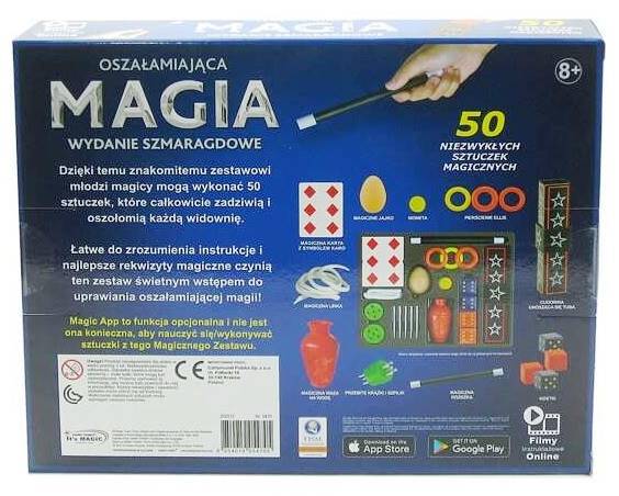 4705 ZESTAW MAGIKA OSZAŁAMIAJĄCA MAGIA 50 SZTUCZEK