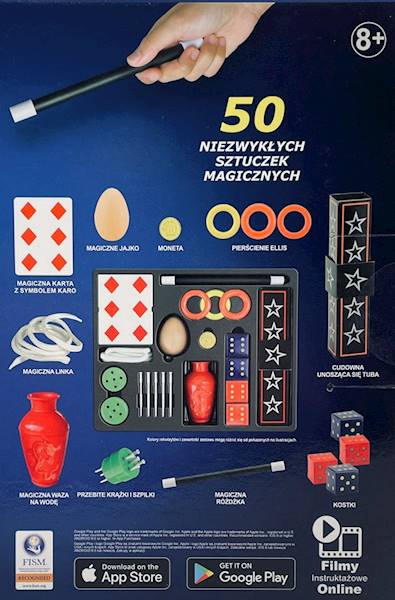 4705 ZESTAW MAGIKA OSZAŁAMIAJĄCA MAGIA 50 SZTUCZEK