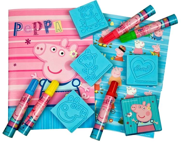 3194 ZESTAW PLASTYCZNY + STEMPELKI ŚWINKA PEPPA