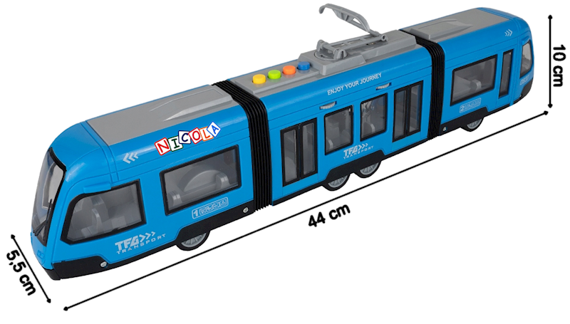 * 5397 INTERAKTYWNY DUŻY TRAMWAJ ŚWIATŁO DŹWIĘK