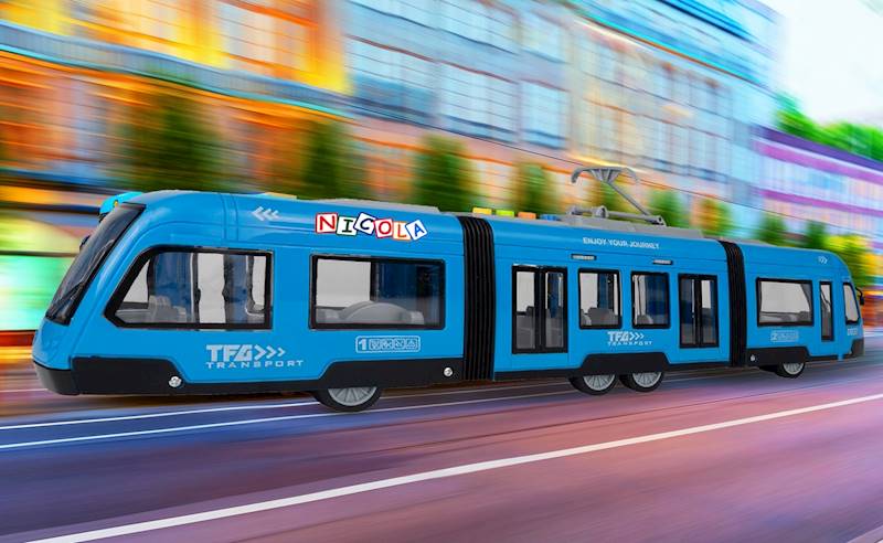 * 5397 INTERAKTYWNY DUŻY TRAMWAJ ŚWIATŁO DŹWIĘK