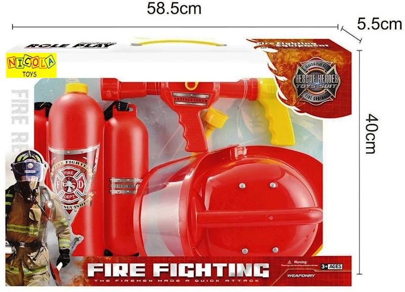 * 5403 PISTOLET NA WODE 2,5L + HEŁM STRAŻACKI STRAŻAK