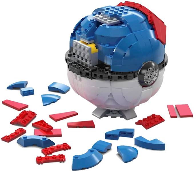 3314 KLOCKI 299ele MEGA POKEMON JUMBO GREAT BALL