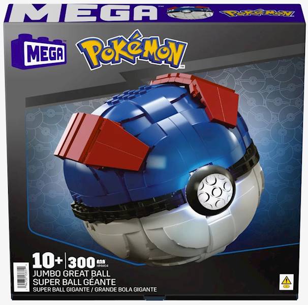 3314 KLOCKI 299ele MEGA POKEMON JUMBO GREAT BALL