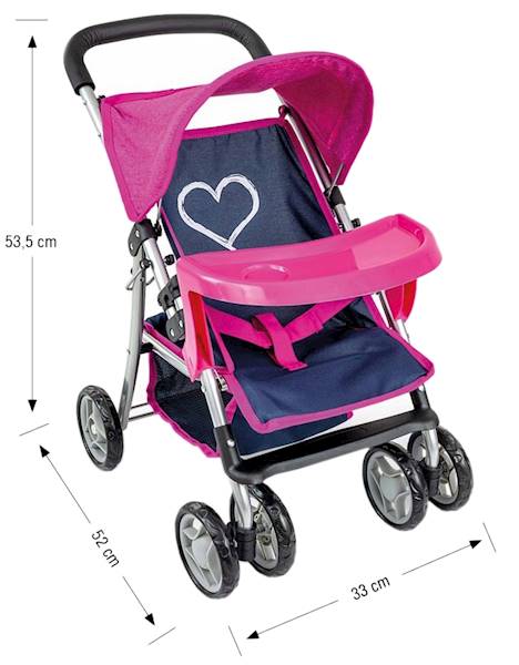 8154 DUŻY WÓZEK DLA LALEK MILLY MALLY SPACERÓWKA