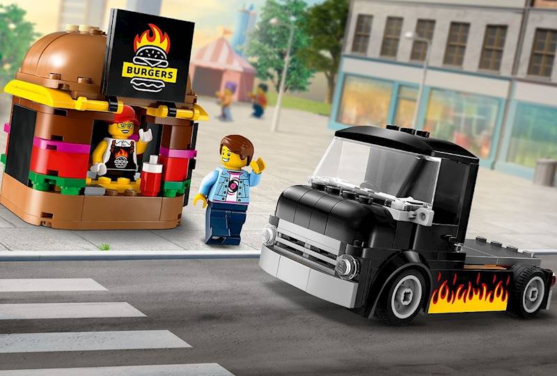 60404 KLOCKI LEGO CITY CIĘŻARÓWKA Z BURGERAMI