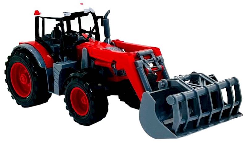 3865 Traktor z turem maszyna rolnicza – ciągnik z przyczepą opryskiwacz