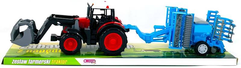 3803 TRAKTOR 60cm Z TUREM I NAPĘDEM + MASZYNA ROLNICZA DO ZIEMNIAKÓW