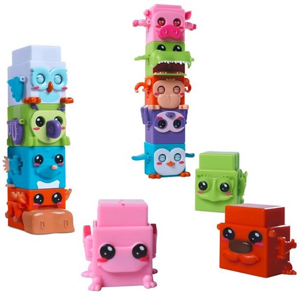 0104 4-PAK BLOXIES ZWIERZĄTKA FIGURKA Z RUCHOMYMI ELEMENTAMI 