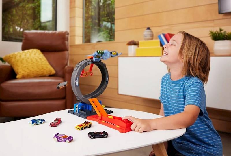 5084 HOT WHEELS PĘTLA NIETOPERZA WYRZUTNIA TOR + POJAZD