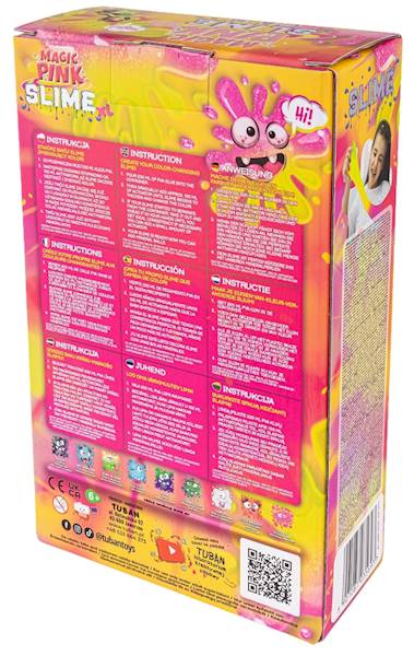 5693 ZESTAW DO ROBIENIA SLIME MAGIC PINK XL TUBAN