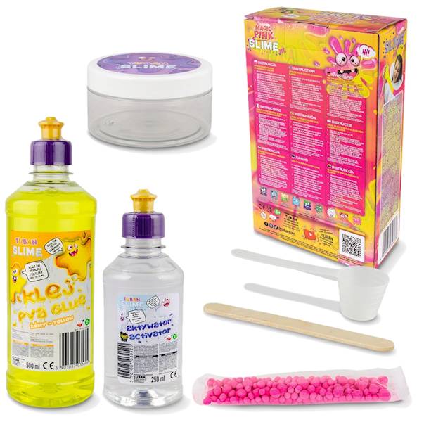 5693 ZESTAW DO ROBIENIA SLIME MAGIC PINK XL TUBAN