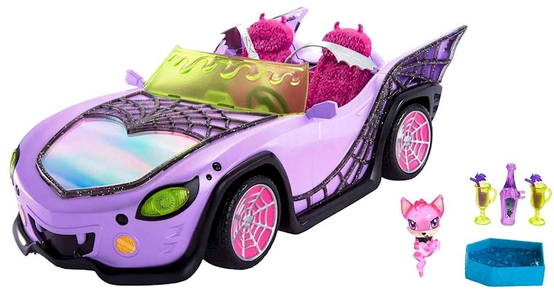 9828 MONSTER HIGH AUTO POJAZD DLA LALEK + AKCESORIA