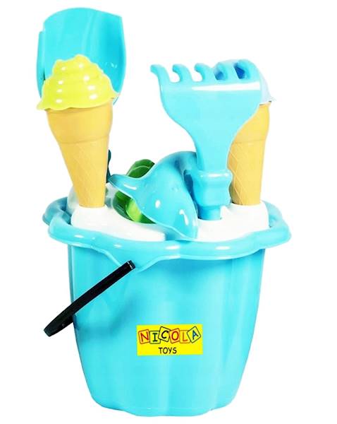 3688 DUŻE WIADERKO DO PIASKU + FOREMKI WAFELKI LODY 