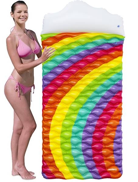 44107 WIELKI 216cm DMUCHANY ZWIJANY MATERAC BESTWAY